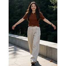 批发复古港风纯色设计感短袖针织衫女2026夏季新款氛围感<b class='q'>甜美</b>显瘦衣服