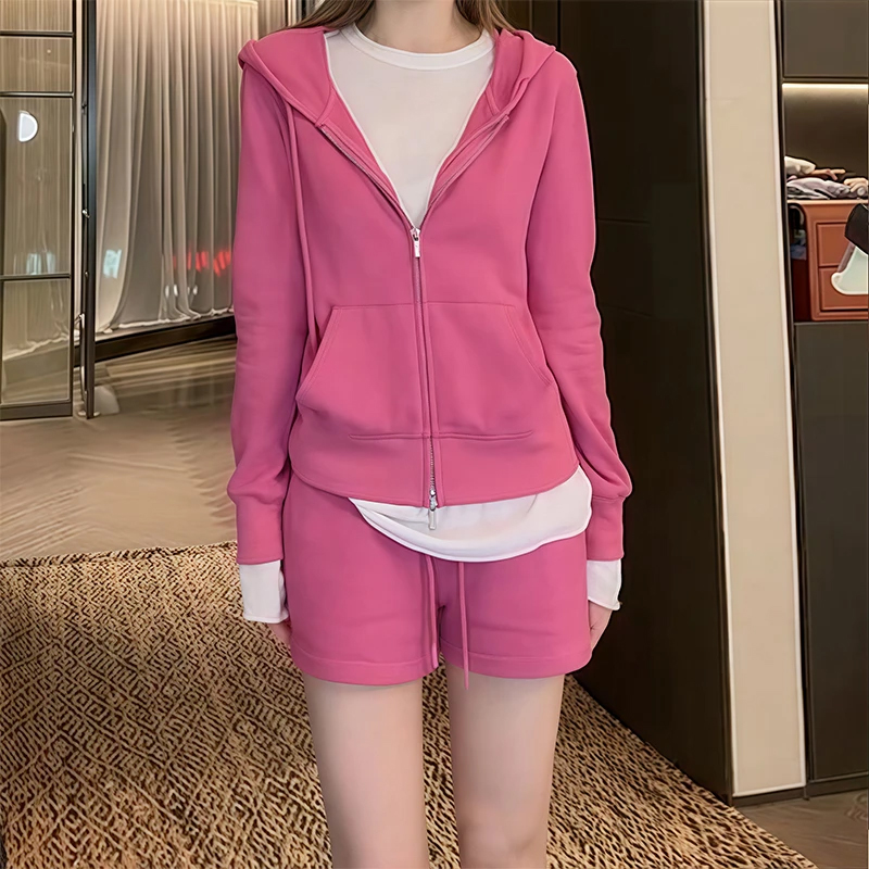 한 부서 캐주얼 바람 패션 트렌드 세트 여성 2026 년 봄 가을 새로운 느긋한 미니멀리즘 재킷 바지 투피스 세트