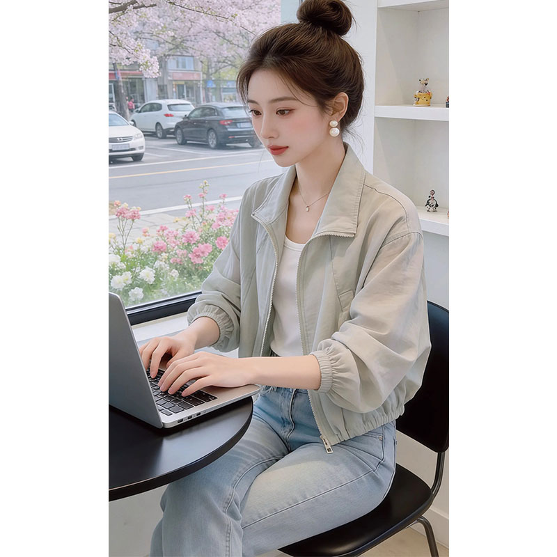 한 부서 고급 센스 쇼트 스타일 자외선 차단 의류 여자 외출용 2026 여름 새로운 재킷