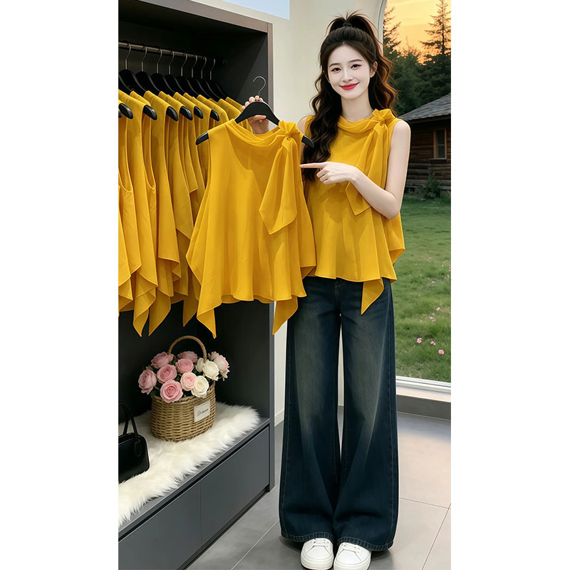 향기로운 듀오 디자인 센스 작은 대중 고유 한 민소매 여성 셔츠 2026 여름 새로운 여성 의류 프랑스식 맨위