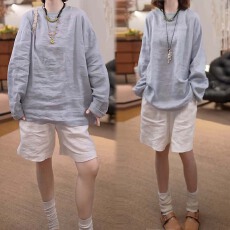 批发夏季新款慵懒风T恤上衣女宽松百搭简约薄款微透防晒<b class='q'>长袖</b>罩衫女
