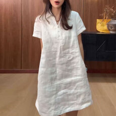 批发夏季新款时尚气质感韩系慵懒风<b class='q'>连衣裙</b>女20226爆款宽松百搭<b class='q'>连衣裙</b>