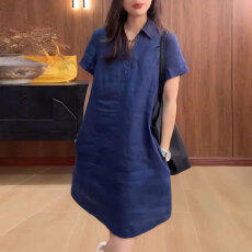 批发夏季新款时尚气质感韩系慵懒风<b class='q'>连衣裙</b>女20226爆款宽松百搭<b class='q'>连衣裙</b>