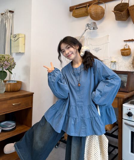 실사 선물 물품 이른 봄 셔츠 청바지