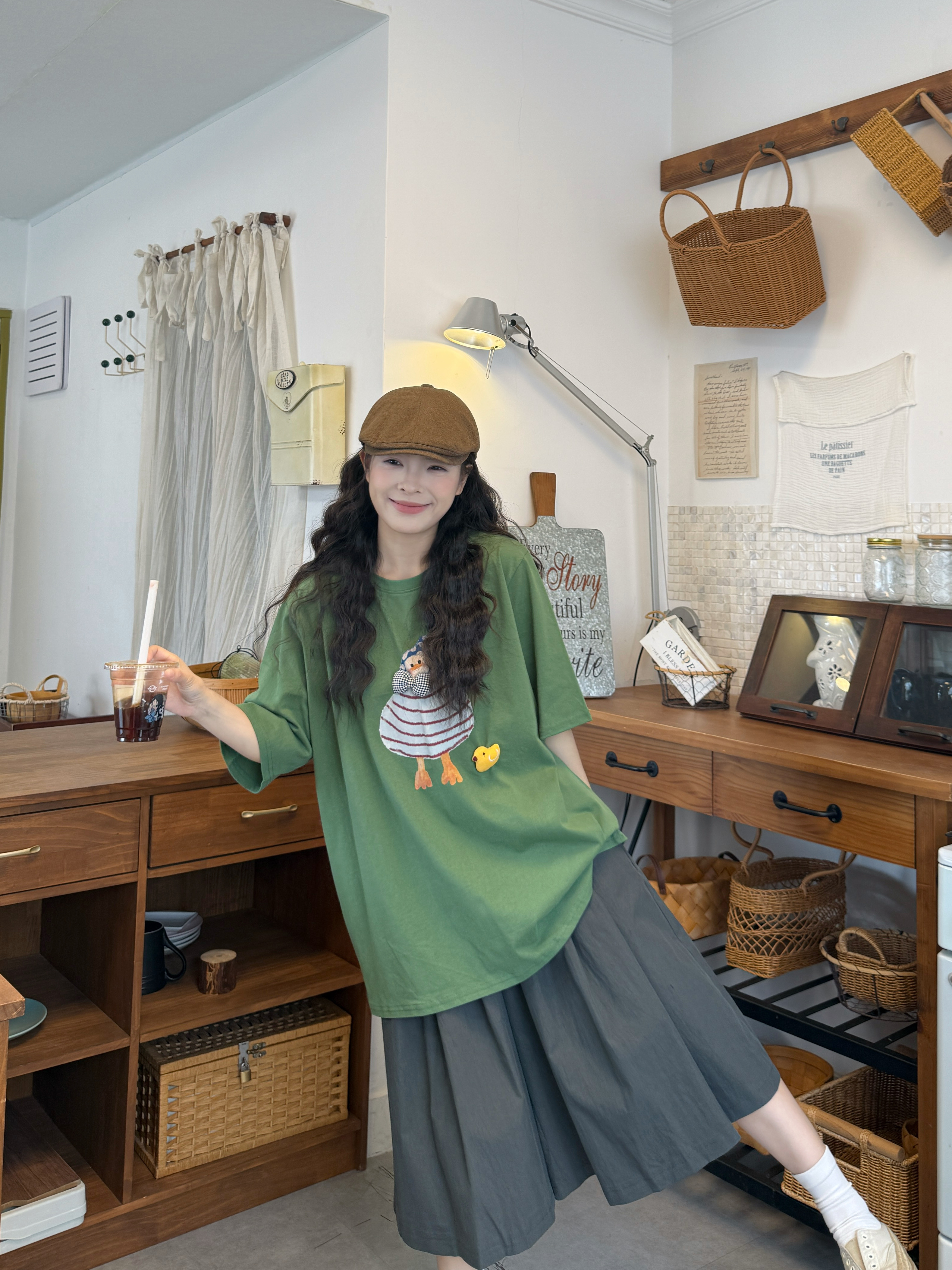실사 반팔 티셔츠 8 점 바지