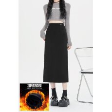 批发新款羊绒毛呢<b class='q'>半身裙</b>女<b class='q'>职业</b>长裙秋冬高腰显瘦修身垂感加厚裙子