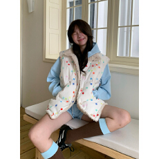 批发R1DGE 秋冬自制美式羊羔毛双面穿无袖棉<b class='q'>马甲</b><b class='q'>男</b>女慵懒百搭保暖外套