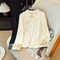 批发实拍新中式立领打底衬衫女2026春装新款时尚改良国风马甲内搭上衣