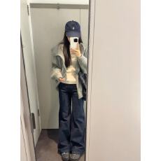 批发连帽毛衣<b class='q'>外套女</b>秋冬季韩系氛围感穿搭慵懒风针织上衣裤子两件套