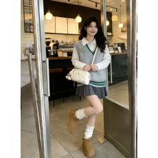 批发2026超火一整套时尚高级感通勤风穿搭衬衫针织马甲半身裙套装潮