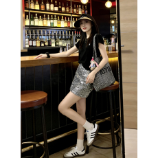 批发春夏搭配一整套韩系茶里茶气<b class='q'>亮片</b>短裙气质连衣裙夏季女装新款