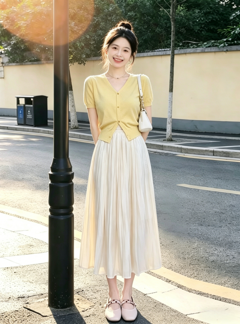 차 휴식 프랑스식 작은 샤넬 스타일 세트 드레스 여성 여름 2026 새로운 작은 키 빛 요리 한 고급 깃발 치마 투피스 세트