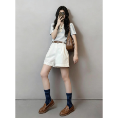 批发夏季法式高级<b class='q'>名媛</b>御姐气质短袖针织衫西装裤时尚职业两件<b class='q'>套装</b>女