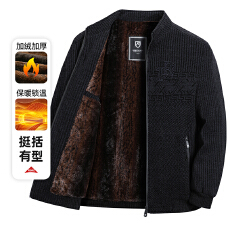 批发2025秋冬中老年爸爸装<b class='q'>商务</b>休闲夹克外套男装男士立领夹克雪尼尔