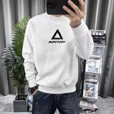 批发实拍秋冬季男士圆领卫衣时尚潮流印花设计宽松直筒休闲百搭卫衣男