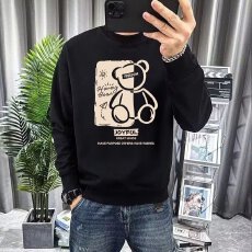 批发实拍秋冬季<b class='q'>男士</b>圆领<b class='q'>卫衣</b>时尚潮流印花设计宽松直筒休闲百搭<b class='q'>卫衣</b>男