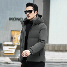 批发高端加厚羽绒服男短款保暖<b class='q'>商务</b>休闲冬装2025冬季新款中年防寒外套