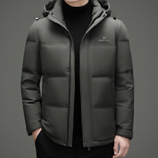 批发<b class='q'>男士</b>鸭绒羽绒服短款冬季高端白鸭绒中年<b class='q'>男士</b><b class='q'>外套</b>加厚防寒服爸爸装