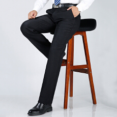 批发西裤男春夏季薄款中老年休闲爸爸装高腰宽松直筒<b class='q'>商务</b>休闲西装裤