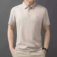 2026夏季新款中老年男士翻领短袖polo衫宽松高档半袖爸爸装上衣