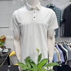 批发2026<b class='q'>夏</b>季新款中老年男士翻领短袖polo衫宽松高档半袖爸爸装上衣