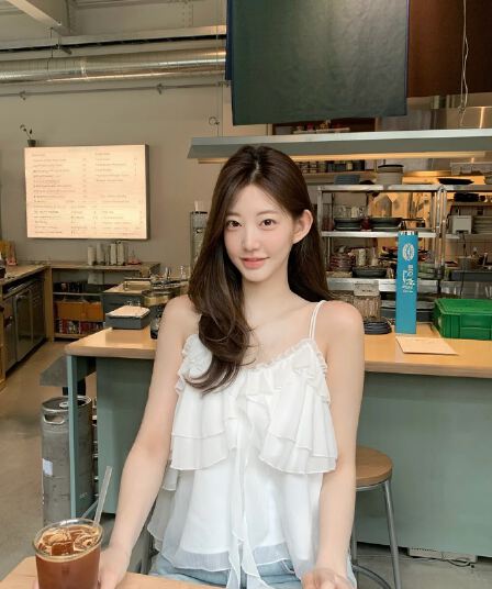 있음 선적 핫걸 순수한 욕망 연령 감소 바람 프릴 패치워크 불규칙 리본 캐미솔 맨위