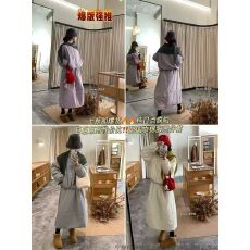 批发韩版<b class='q'>秋</b>冬新款女装休闲百搭宽松显瘦短款棉衣外套夹棉半身裙套装女