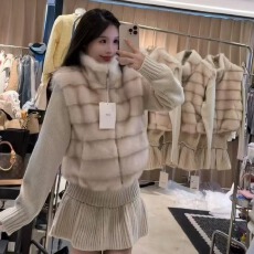 批发2025<b class='q'>秋</b>季复古风立领马甲女<b class='q'>秋</b>冬季打底衫半身裙三件套