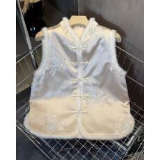 批发新中式巨好看马甲外套女秋冬重工刺绣温柔<b class='q'>百搭</b>复古高级感国风<b class='q'>百搭</b>