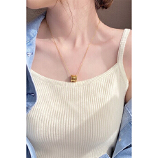 批发吊带小背心<b class='q'>女</b>内搭黑色网红爆款高级感白色西装针织打底衫短款上衣