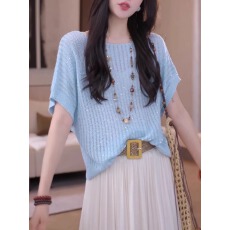 多巴胺彩色条纹短款针织短袖T恤女2026夏收腰小个子独特漂亮上衣