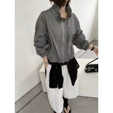 批发KXM休闲户外工装风防晒衣女夏季宽松百搭薄款冲锋衣<b class='q'>夹克</b>外套10605
