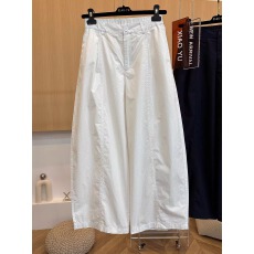 批发白色弯刀休闲裤女夏季薄款大码胖mm气球裤宽松显瘦阔腿裤子