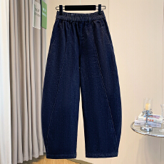 批发实拍大码弯刀<b class='q'>弹力</b><b class='q'>牛仔裤</b>女士2026春季新款爆款裤子哈伦老爹萝卜裤