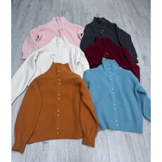 批发软糯针织开衫上衣女秋季新款韩系宽松圆领长袖温柔风毛衣外套