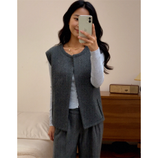 批发实拍 2025秋冬毛呢外套<b class='q'>马甲</b>