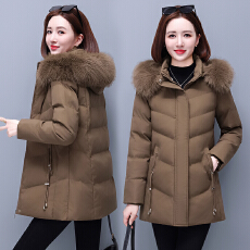 批发实拍 棉袄外套羽绒棉服女冬装新款中年妈妈装<b class='q'>中长</b>款加绒加厚<b class='q'>棉衣</b>