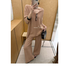 批发已到货新款慵懒阔腿<b class='q'>裤</b><b class='q'>套装</b>小众<b class='q'>宽松</b>休闲风短袖韩系套装