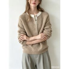 批发韩国chic早春甜美气质POLO领休闲百搭显瘦纯色短袖软糯针织上衣