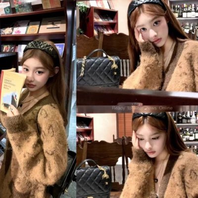 2026 년 가을 겨울철 새로운 레오파드 무늬 니트 오픈 가디건 가을 겨울 레트로 명중 커피 색상 루즈핏 V넥 스웨터 여성 코트