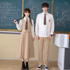 批发实拍<b class='q'>班</b><b class='q'>服</b>情侣装春秋<b class='q'>学生</b>舞台演出<b class='q'>服</b>连衣裙长裙