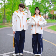 批发情侣装秋冬学生长袖外套班服冲锋衣四件套校服