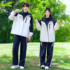 批发实拍情侣装秋<b class='q'>冬</b>学生班服四件套校服