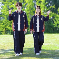 批发实拍 情侣装秋<b class='q'>冬</b>学生班服新款套装校服潮流