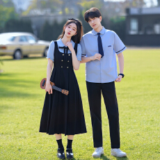 批发情侣装班服合唱团演出服连衣裙78衬衣35裤子20领带4