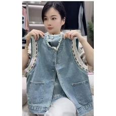 批发2026新款<b class='q'>牛仔</b><b class='q'>马甲女</b>春秋宽松高级感短款外搭背心坎肩马夹外套上衣