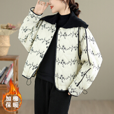 批发实拍<b class='q'>妈妈</b>冬装棉服女秋冬季<b class='q'>中老年</b>女装外套短款洋气棉衣保暖棉袄