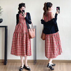 批发<b class='q'>孕妇装</b>夏装2026连衣裙新款网红款<b class='q'>中长款</b>过膝连衣裙时尚休闲裙子