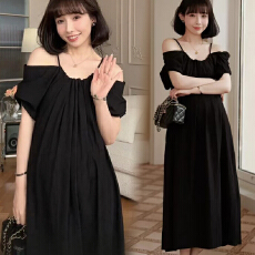 批发<b class='q'>孕妇装</b>夏装连衣裙新款网红款中长款过膝连衣裙时尚<b class='q'>休闲</b>遮肚子裙子