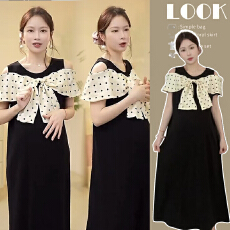 孕妇装夏装连衣裙新款网红款中长款过膝连衣裙时尚休闲遮肚子裙子